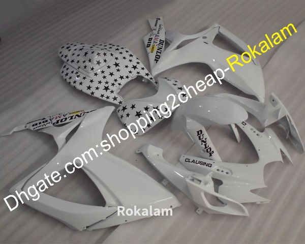 

for suzuki k6 fairing 06 07 gsxr600 gsxr750 gsx-r 600 750 2006 2007 motorbike body aftermarket kit fairing white (injection molding)