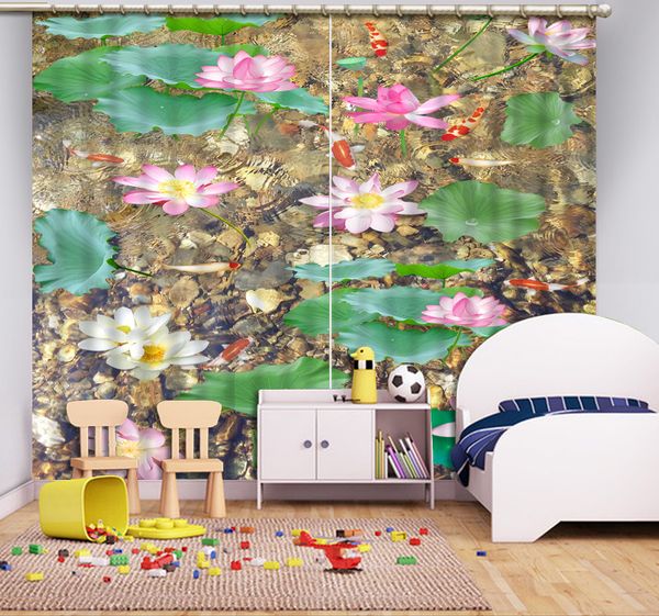 

3d window curtain custom size lotus window curtain living room bedroom living room office l home curtains