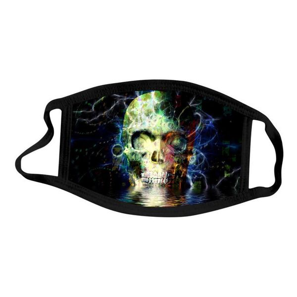 

взрослый хэллоуин тыквенная головка печати дышащая защитная моющаяся моющаяся маска растоптара многоразовый открытый пыленепроницаемый защит