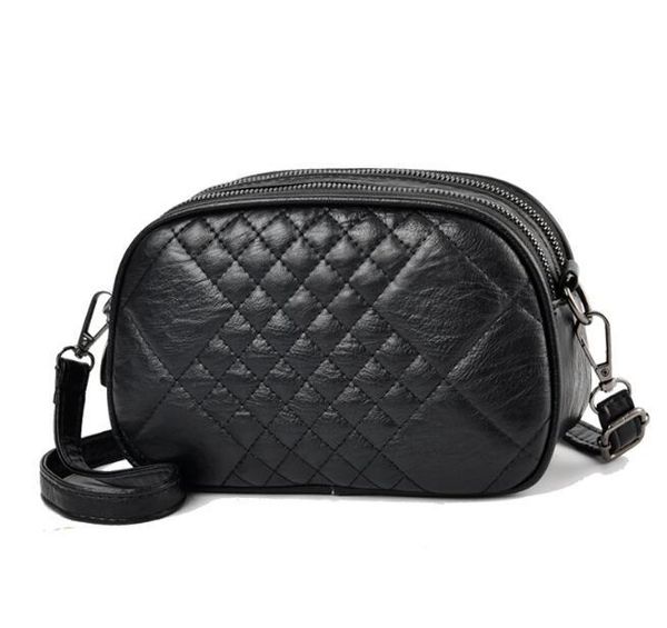 

cross body women's bags 2021 shoulder bag women fashion rhombus double zipper small square messenger casual all-match pu