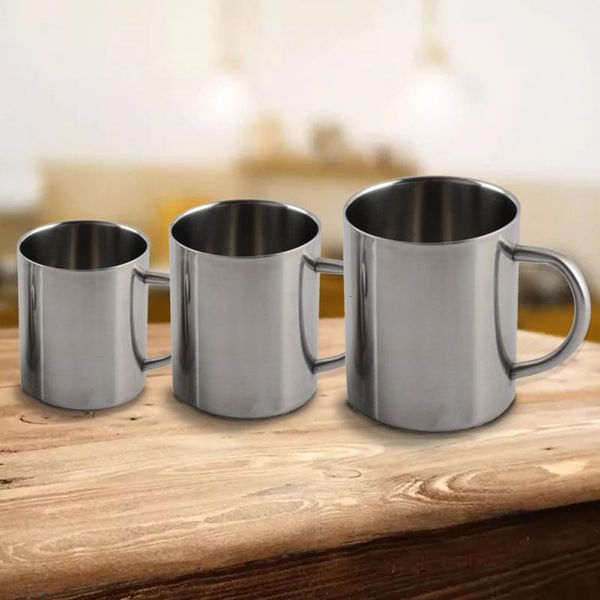 

stainless steel double layer with handgrip tumbler coffee mug tea cup drinkware