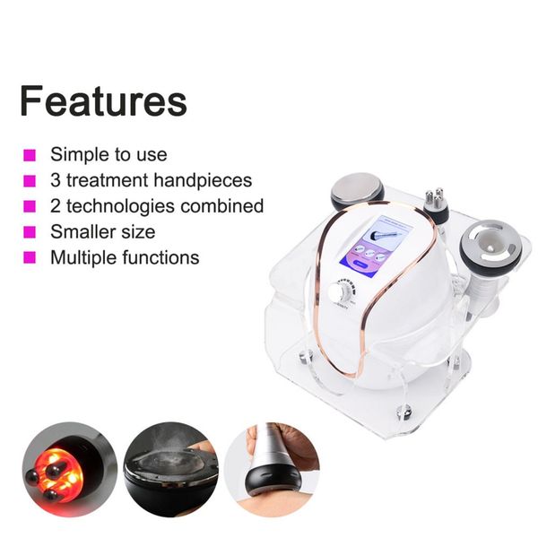 

3 in 1 portable slim equipment vacuum cavitation system beauty rf ultrasonic slimming machine