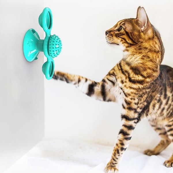 

pet toys for cats puzzle training windmill cat toy turntable interactive cat toys ball kitten play game dog toys cat supplies q wmtaqh