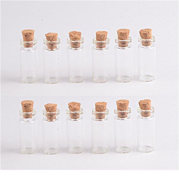 

12*28*6mm 1.4ml small transparent glass bottles with cork mini empty glass vials jars 200pcs/lot 12*28*6 jllwls