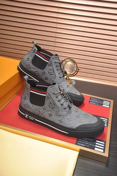 

fashion popular mens designer shoes brandleather breathable comfortable outdoor shoes lace-up casual hiker shoes mens women sneaker r1, Black