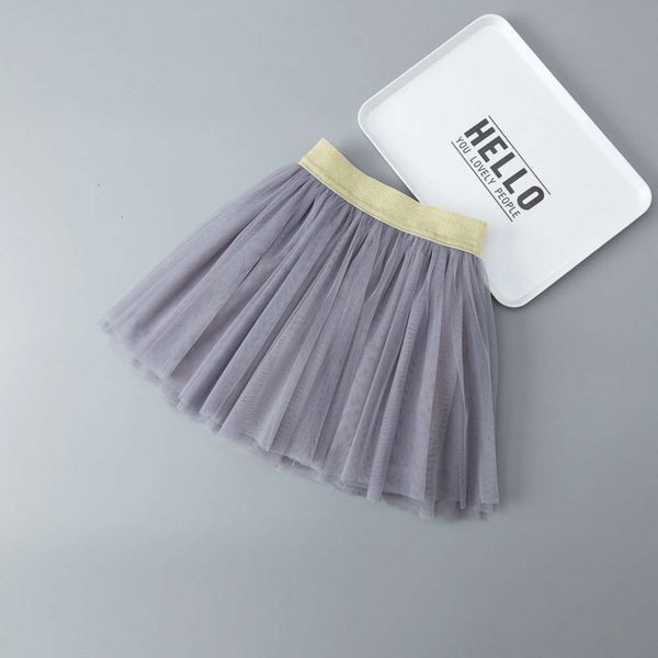 

length children's half dance girl's solid short skirt, Blue