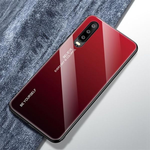 

закаленный стекло для huawei p30 pro p30 pro p30lite p30pro case gradient hard cover для huawei mate 30 lite mate30 pro wmttbq