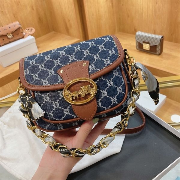 

designer sale ancient small square bag 2022 new korean design postman bag fashion contrast color high-grade one shoulder messenger yqda
