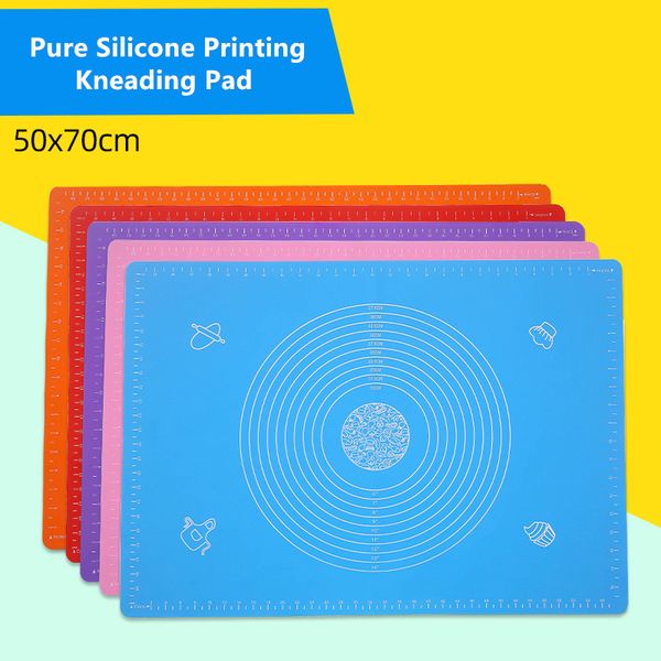 

силиконовая противень с циферблатом 50 * 70см неменно палкового теста коврик для печенья для помадки глиняные кондитерские изделия