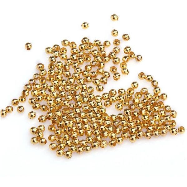 

wholesale 500pcs 2.5mm metal ball gold silver tone spacer beads for bracelet jewelry making needlework diy accessories jllmlo, Black