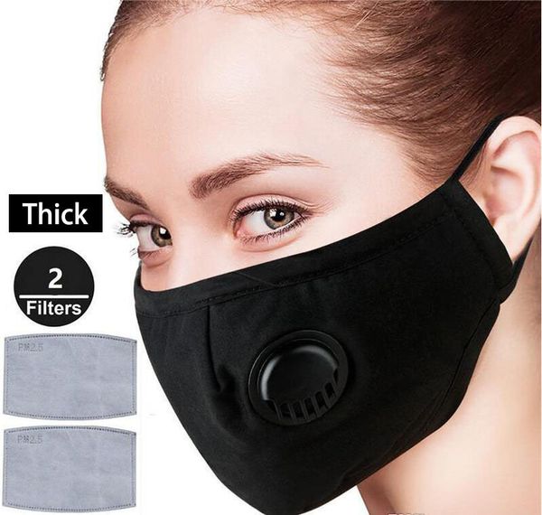 

odor filter l6hz wholesale anti washable pm2.5 smog custom cotton pollen dust mouth face mask with 2 filters
