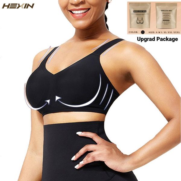 

women bras shockproof sports bra seamless bra breathable cami lingerie push up backless bralette tank fitness underwear, Red;black