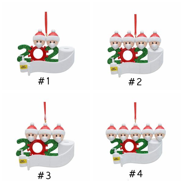 

family 5 ornament tree of hanging christmas 2020 pendant decoration home xmas party decorations cyz 0vx7