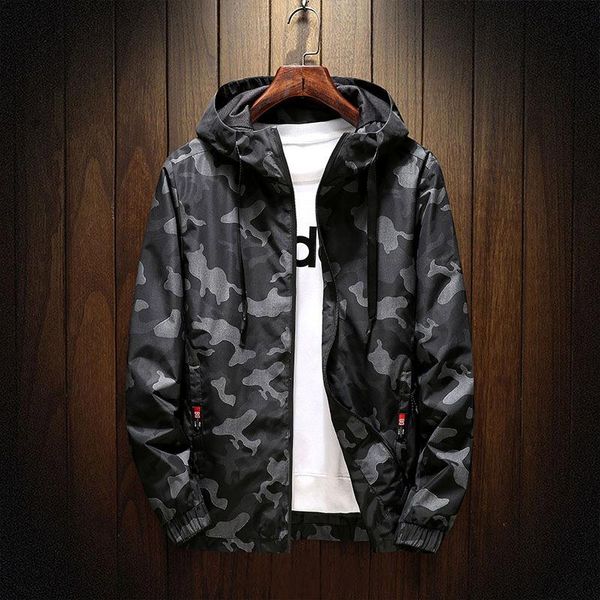 

army style waterproof jacket men windproof jackets camouflage casual coats bomber jacket hooded male outwear autumn spring 115, Black;brown