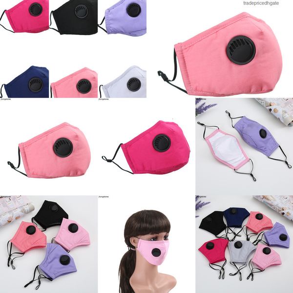 

dust washable pm2.5 with cotton valve face mask mouth masks for women men reusa f8w9