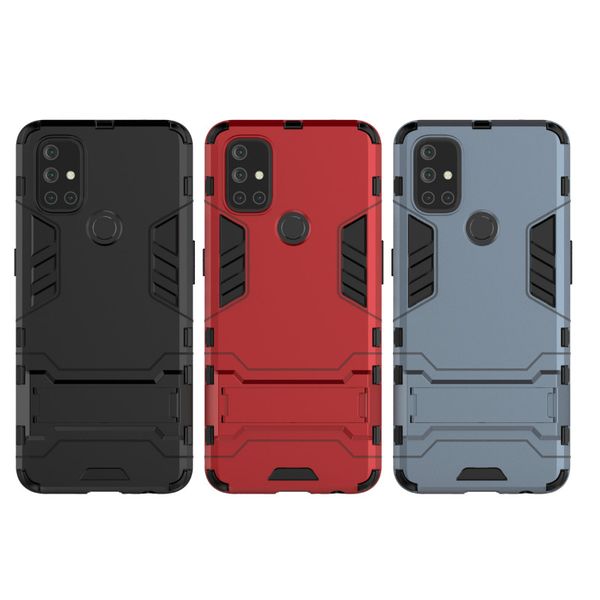 

durable hard pc+flexible silicon bumper armor back phone case for oneplus 6t 7t 7 8 pro 8t for one plus nord n10 n100 5g