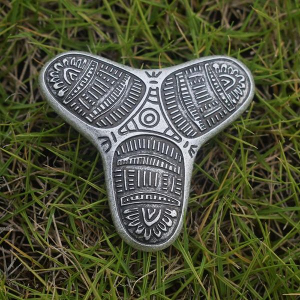 

sanlan 1pcs 9th century viking brooch, Gray