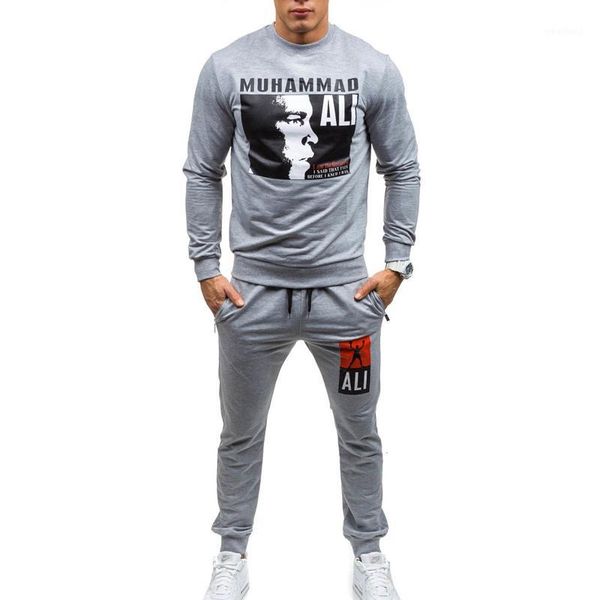 

zogaa men tracksuits 3 colors 2020 new autumn european and american men's sweatshirt pants suit size xs-4xl sweatsuits men1, Gray