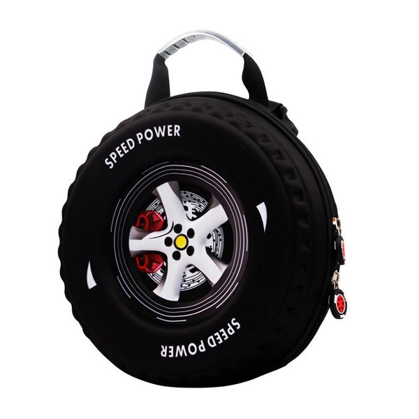 

3d car tire children schoolbag lovely kids small backpack eva wheel kindergarten bag age 3-5 baby boys girls toddler school bag lj201225