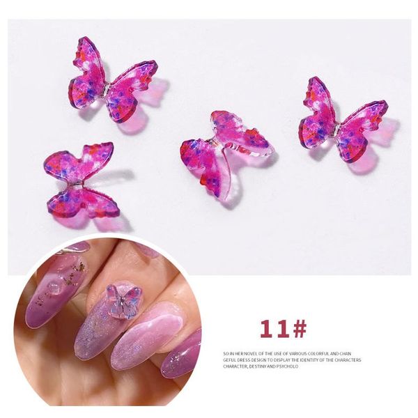 

2 шт. nail art 3d metal glitter glitter glitter украшение три nsional butterfly золотой сплав ювелирные изделия ногтей аксессуары для ногтей
