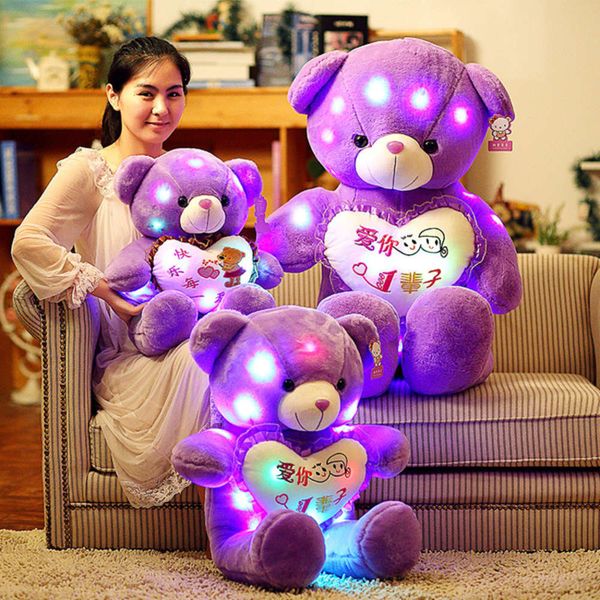 

teddy creative lighting bear plush gift panda doll net red toys