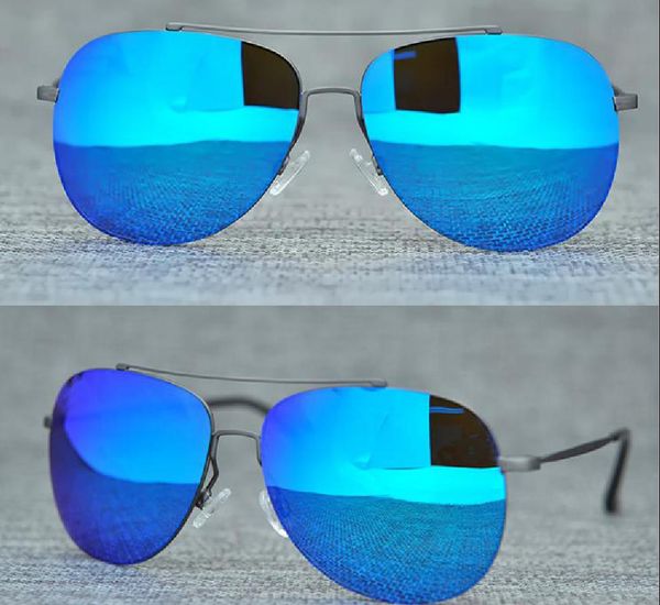 Nuovi uomini donne M789 occhiali da sole lenti polarizzate senza montatura di alta qualità SPORT bicicletta guida spiaggia all'aperto corno di bufalo occhiali da sole Uv400 con custodia