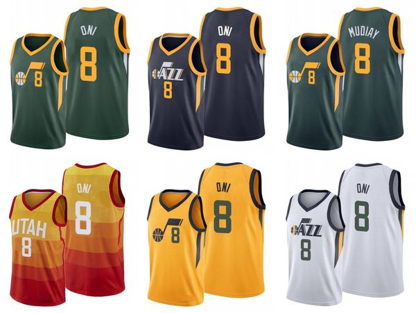 

utah jazz men miye oni basketball jersey, Black