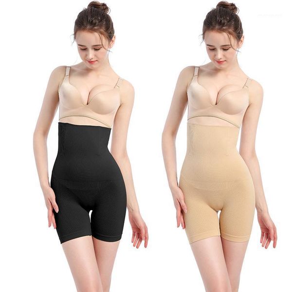 

women's shapers 2pcs bulifter seamless women high waist trainer slimming lingerie tummy control panties pant shapewear underwear body s, Black;white