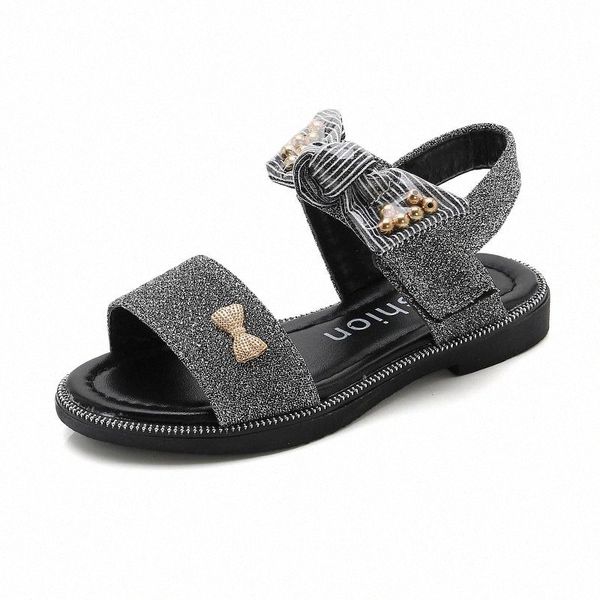 

summer fashion princess shoes children sandals with rhinestone girls sports casual soft bottom shoes size 26-36 #ww7f