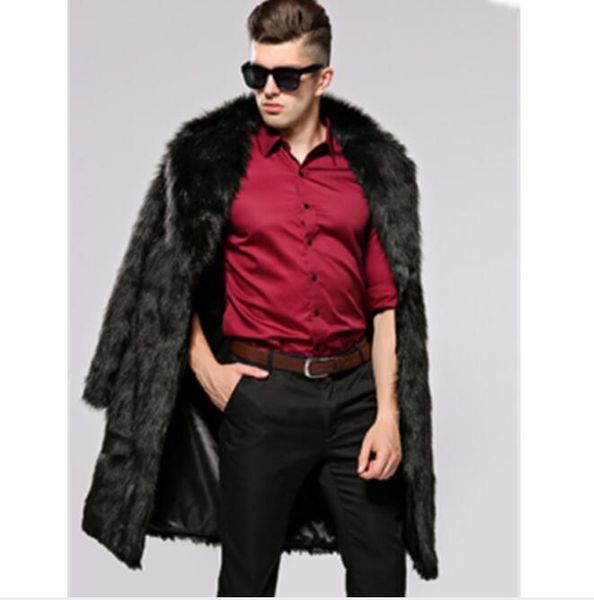 

men's fur & faux autumn brown black mink leather jacket mens winter thicken warm coat men jackets jaqueta de couro fashion b71