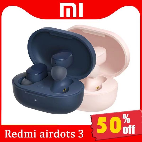 Xiaomi Redmi Airdots 3 Fone de Ouvido APTX Vocalismo Híbrido Sem Fio Bluetooth 5.2 MI True Headset Sem Fio CD-Nível de CD