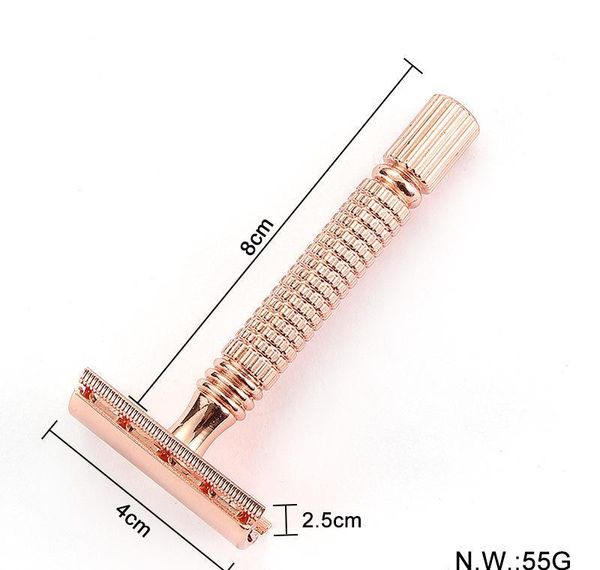 

shaver double-sided razor blade holder men's old fashioned razor real metal double-layer razor rack t-shaped jllrgm garden_light