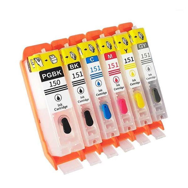 

ink cartridges pgi-150 cli-151 refillable cartridge for canon pixma mg5410 mg5510 mg5610 mg6410 mg6610 ip7210 mx721 ix6810 printers1