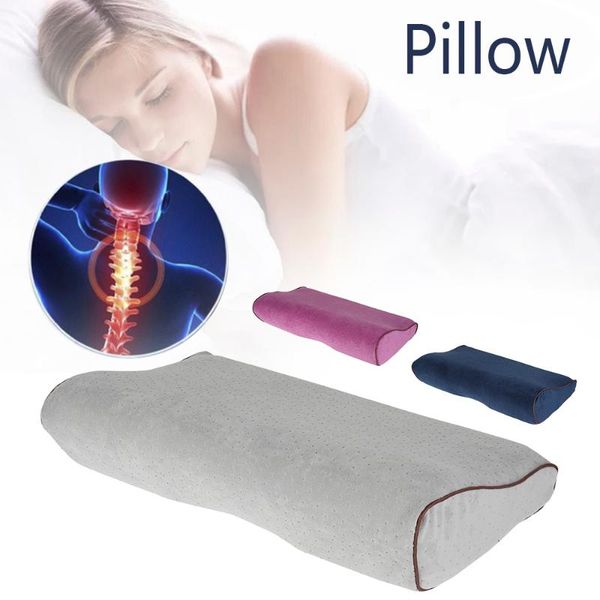 

memory foam breathe sleep pillow contour cervical orthopedic neck support pillow