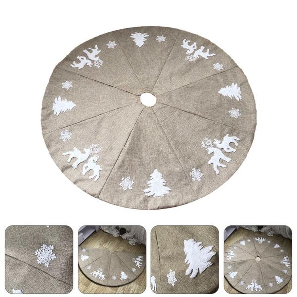 

1pc non-woven fabric xmas tree skirt xmas tree apron base cover