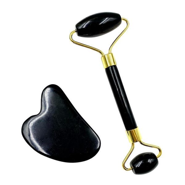 

natural jade roller with gift box heart guasha scraping board slimming face lifting facial masr facial skin beauty jllxqn