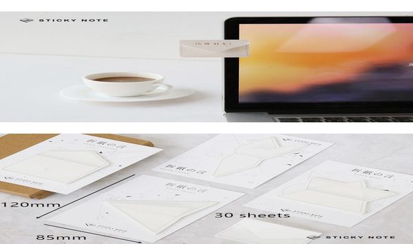 

4 pcs folding art memo pads and sticky notes paper crane envelope post scrapbooking stickers office school supplies fm747 wmtrct five2010