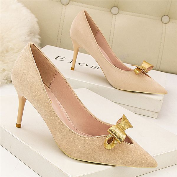 

female seven 2020 inches shine heels high pumps butterfly we heel woman scarpin elegant wedding party shoes gs98, Black
