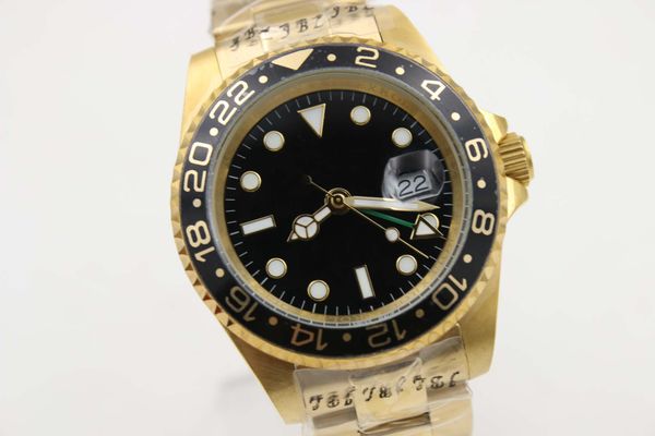 

factory selling automatic mechanical sapphire glass black ceramic bezel date stainless steel association lock 40mm 116610ln 116610 men, Slivery;brown