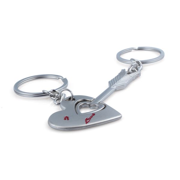 

love arrow you heart & couple i key chain ring keyring keyfob lover xmas gift