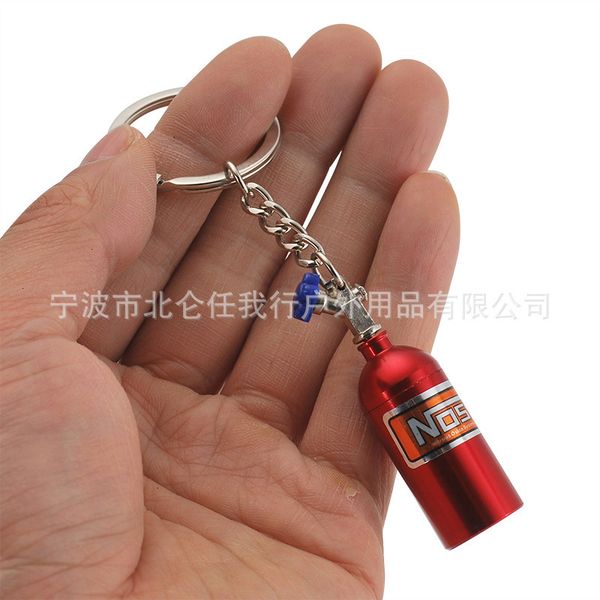 

nos gas refitting decorative automobile cylinder key nitrogen chain, Silver