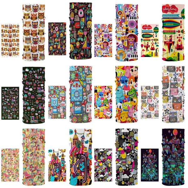 

new cute cartoon scarf men's scarves multicolor series simple head and neck protection dustproof fitness bib turban cycling legg, Blue;gray