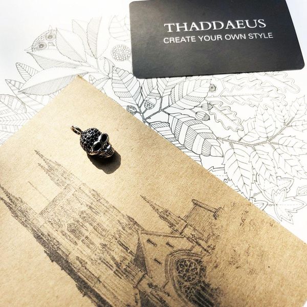 

подвесной череп skeleton2017 новая мода ювелирные изделия thomas bijoux 925 стерлинговые серебряные аксессуары для серебряных серебряных, Bronze;silver