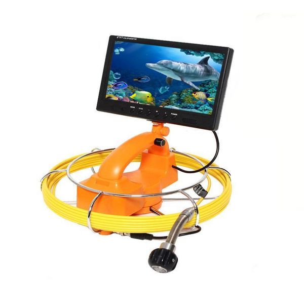 

cameras 7 inch monitor 23mm 960p1.3mp ahd camera handheld pipe inspection system with video recording meter counter1