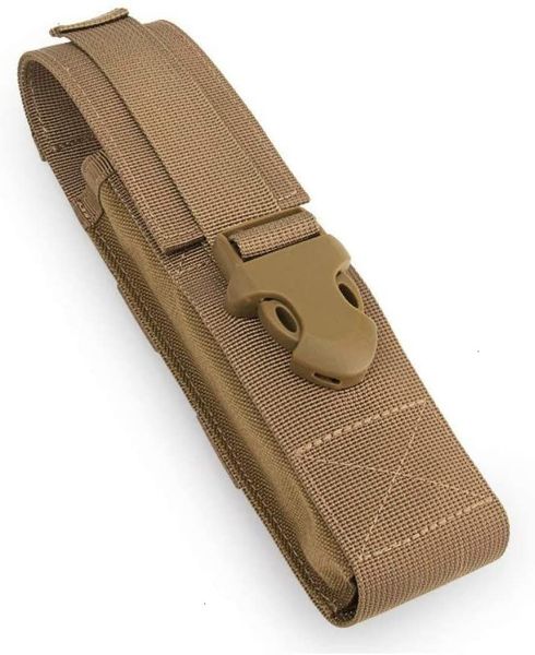 

outdoor tactical camo flashlight holster nylon combat molle electronic torch muti tool pouch