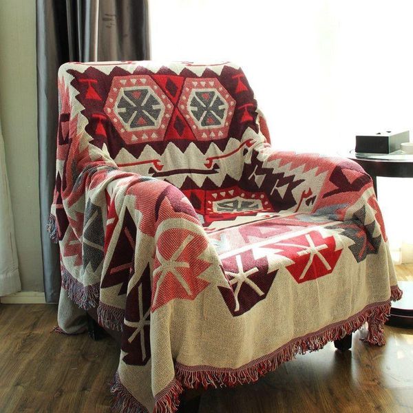 

blankets geometric ethnic slipcover throws three ancient fashion tapestry decorative on sofa/bed/plane bed blanket