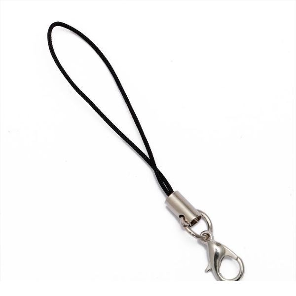 

50pcs mulitcolor lobster clasp(12mm) lanyard strap cord (5cm) mobile straps charm nylon key ring chain diy jllodj