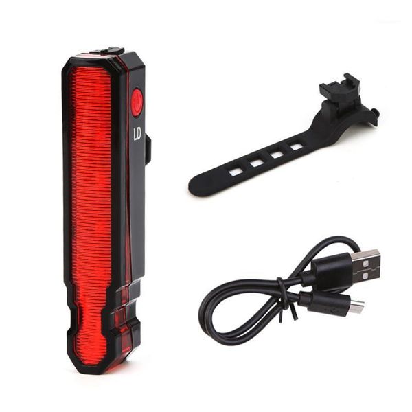 

bike lights usb rechargeable mountain bicycle ld & 5led rear tail cycling light safety warning for night cycling1