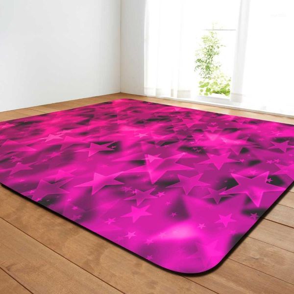 

3d star pattern living room carpet printing carpet bedroom area children's room crawling tatami children's play floor mat1