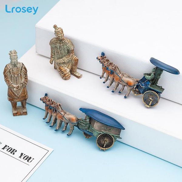 

chinese terracotta warriors fridge magnet souvenir sticker retro home decoration accessories message holder refrigerator magnets wmttxl